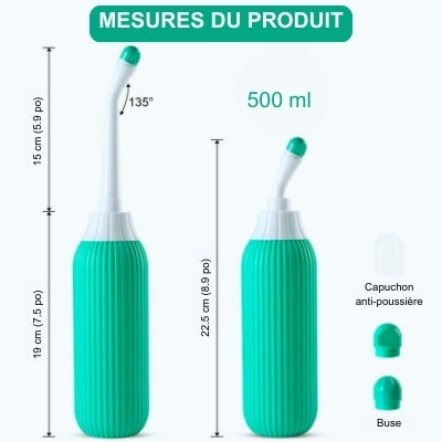 douchette wc avec differentes mesures