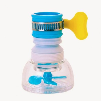 filtre eau robinet bleu B avec turbine