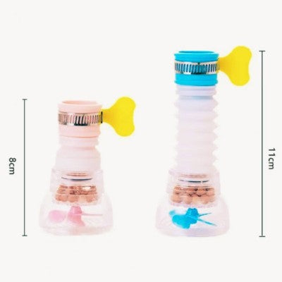 filtres eau robinets bleu A en extension rose A sans extension