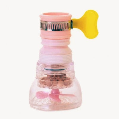 filtre eau robinet rose A avec minéraux turbine