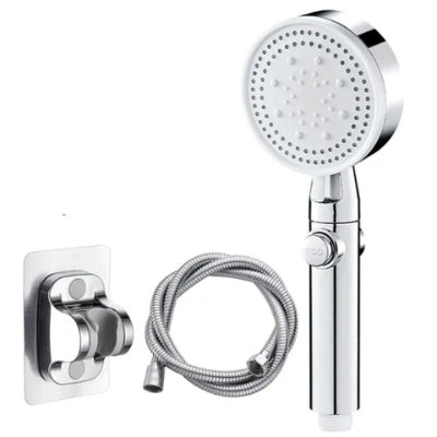 pommeau de douche 5 modes ensemble argent