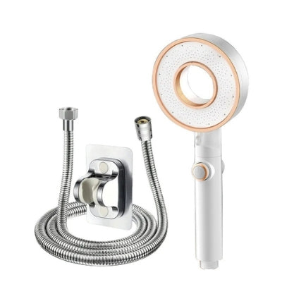 pommeau de douche tri jetflow ensemble blanc