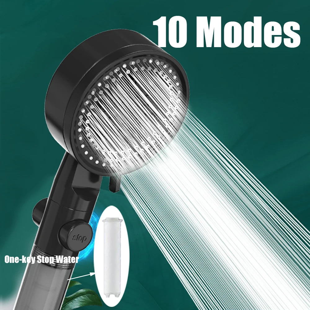 POMMEAU DE DOUCHE ANTI CALCAIRE | 10 MODES™