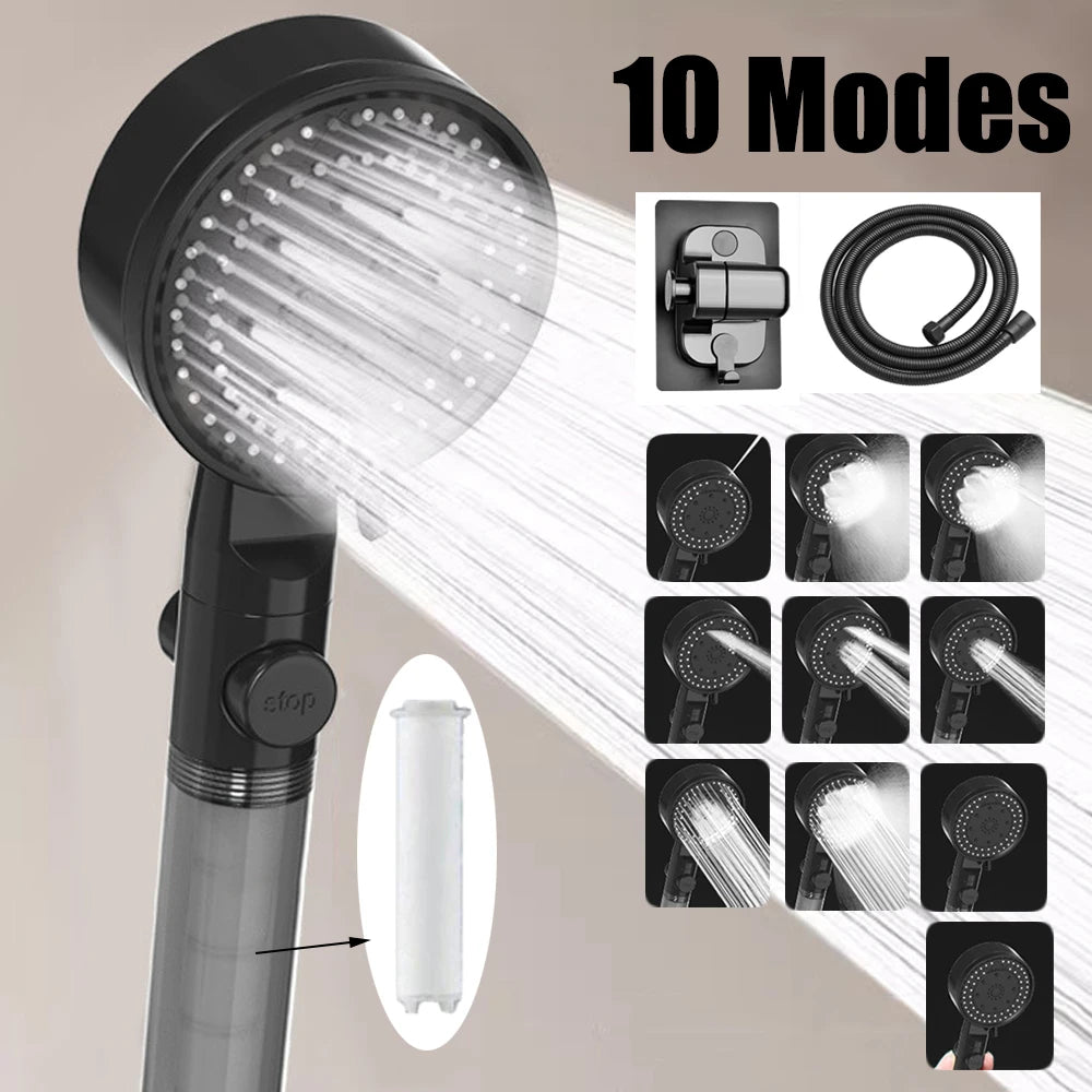 POMMEAU DE DOUCHE ANTI CALCAIRE | 10 MODES™
