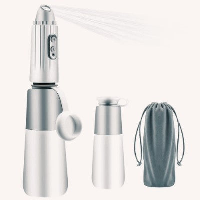 bidet portable électrique gris avec sac de rangement