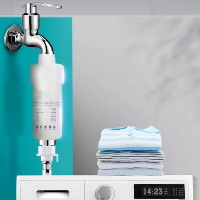 filtre à eau avec vêtements lavés