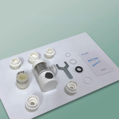 filtre eau robinet avec différentes pièces