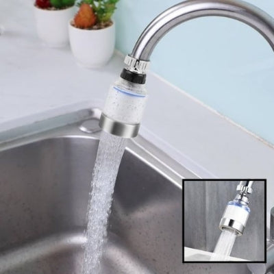 filtre eau robinet avec jet douche dans évier