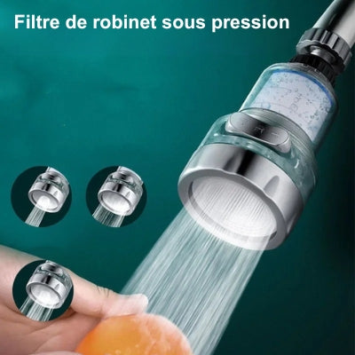 filtre eau robinet avec pression trois modes