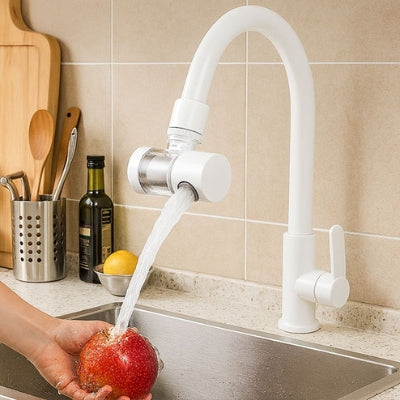 filtre eau robinet blanc rinçage pomme