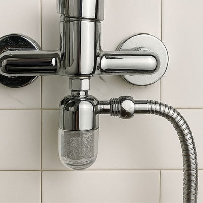 filtre eau robinet chromé avec robinet