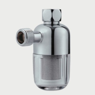 filtre eau robinet chromé