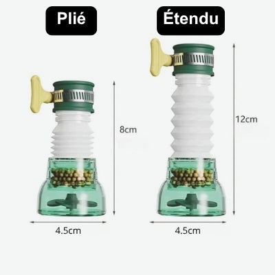 filtre eau robinet vert avec dimensions