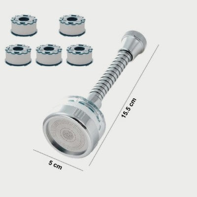 filtre eau robinet long avec cinq cartouches