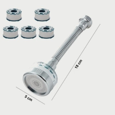 filtre eau robinet plus long avec cinq cartouches