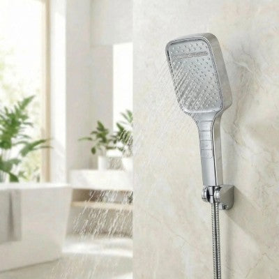 pommeau de douche 7 jets ensemble argent
