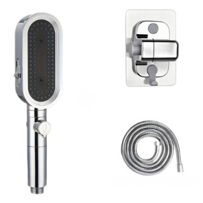 pommeau de douche filtrant triojet ensemble argent