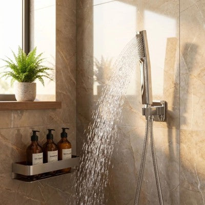 pommeau de douche pulse élégant avec jet eau