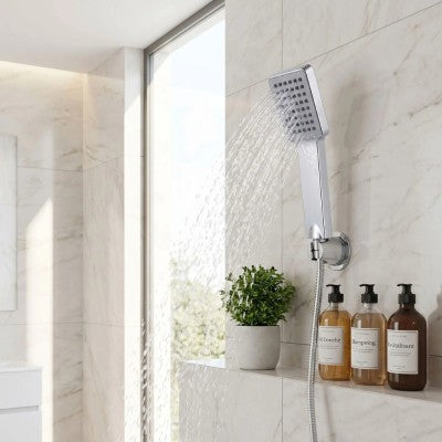 pommeau de douche pulsor argent 