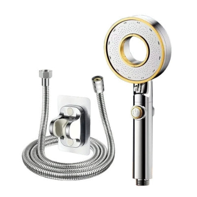 pommeau de douche tri jetflow ensemble argent