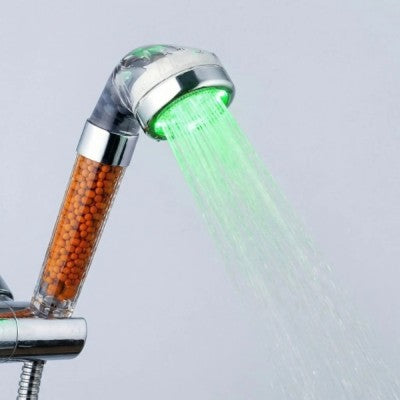 pommeau de douche vert
