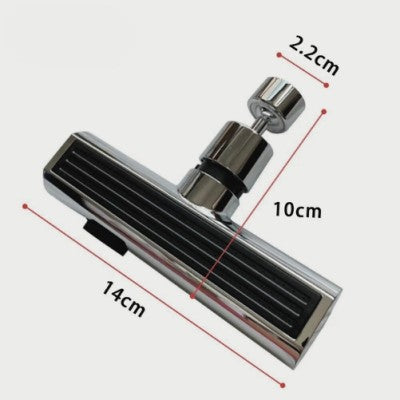 Nous voyons sur la photo les mesures en centimètres des différentes parties de la douchette du robinet cuisine douchette.