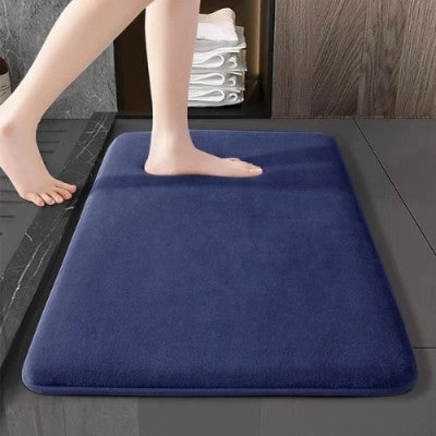 tapis de bain absor bleu